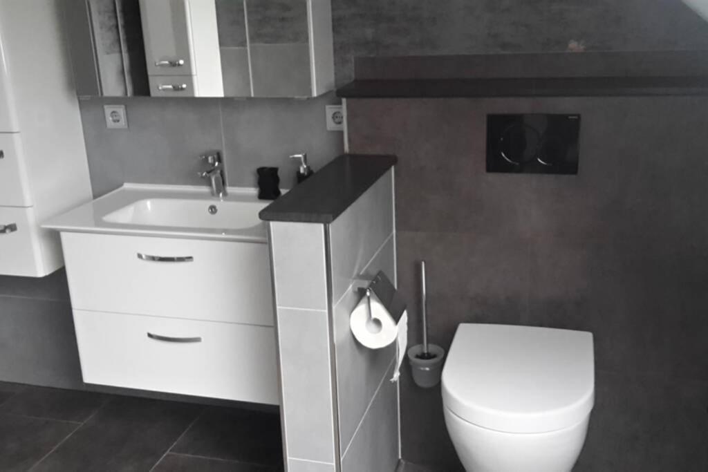 Ferienwohnung Weserblick Hessisch Oldendorf Ngoại thất bức ảnh